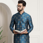 Artisan Motif Kurta Designed For Elegant Cultural Occasions