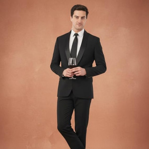Signature Slim Fit Blazer With Elevated Designer Aesthetic