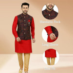 Heritage Charm Waistcoat With Contemporary Festive Styling